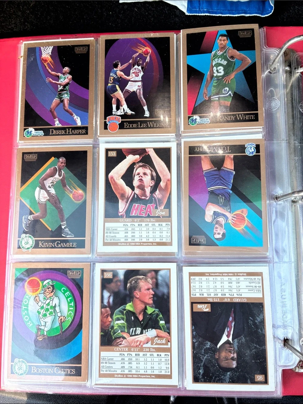 NBA Cards in Collectors Album Plastic Binder